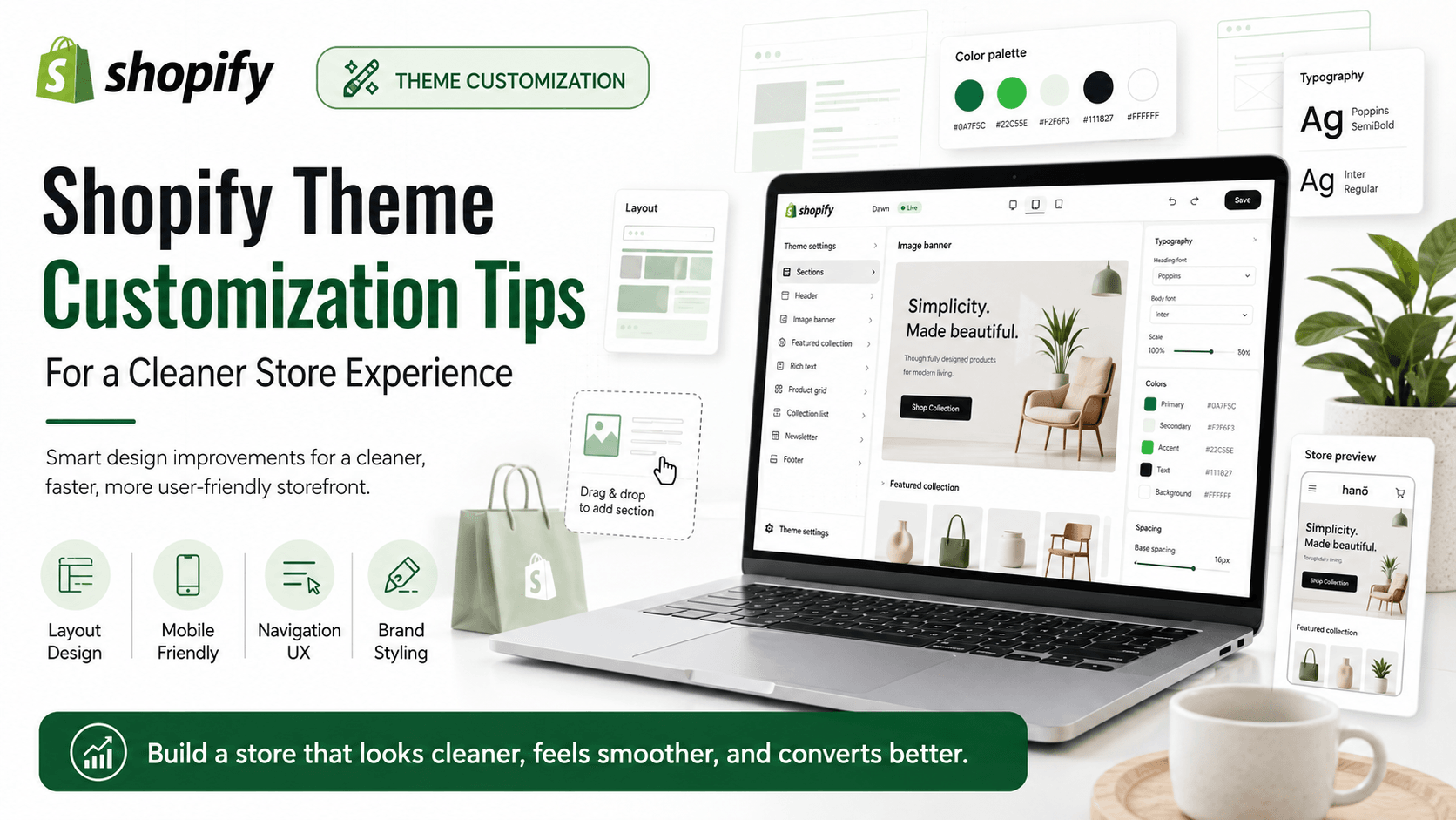 Shopify Theme Customization Tips for a Cleaner Store Experience