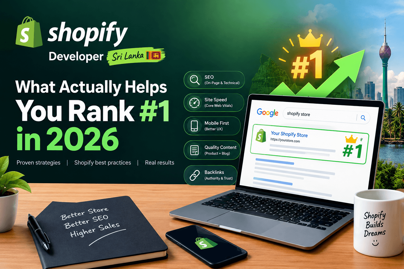 Shopify Developer Sri Lanka: What Actually Helps You Rank #1 in 2026