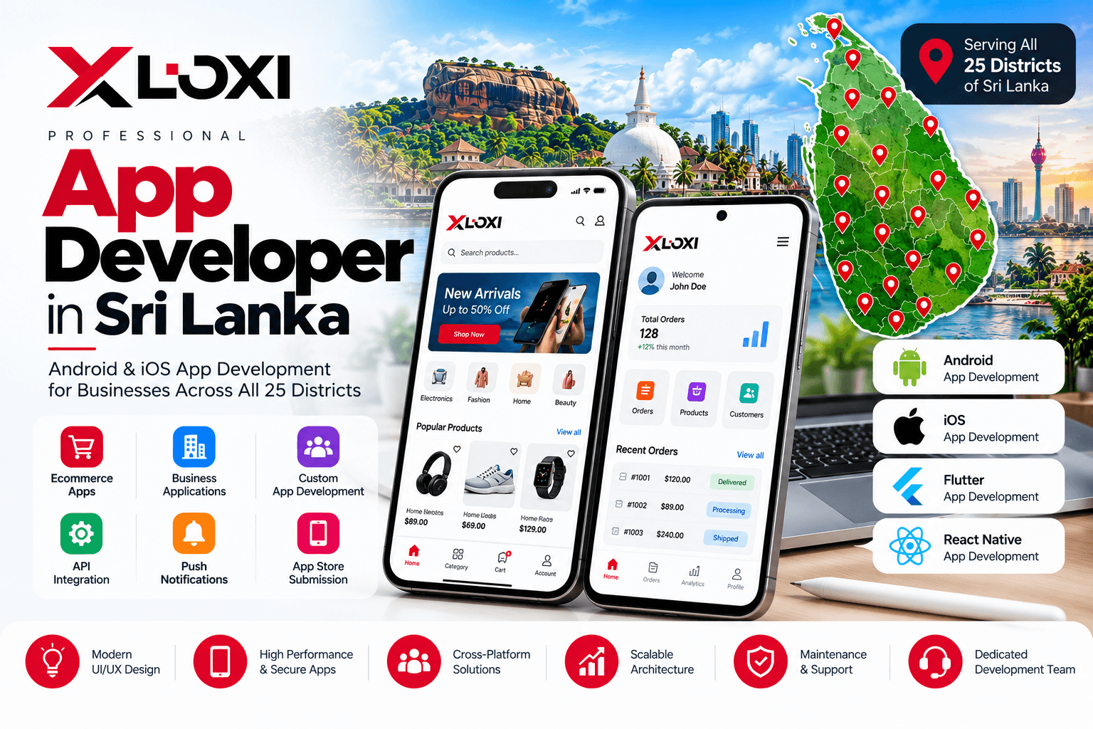 App Developer in Sri Lanka – Android & iOS App Development Across All 25 Districts